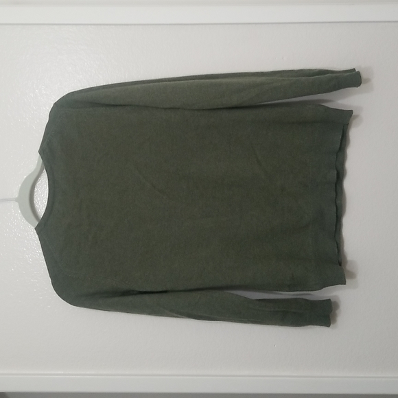 Charter Club Crewneck Women's 100% Cashmere Green Sweater Size Small - Picture 7 of 11